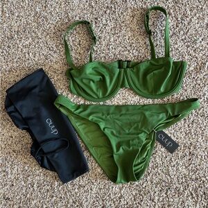 Cuup Swim Bikini Set Balconette Color Seaweed